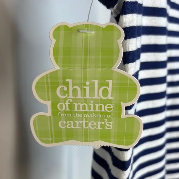 Child of Mine Navy and White Striped Sunsuit - Picture 8 of 9